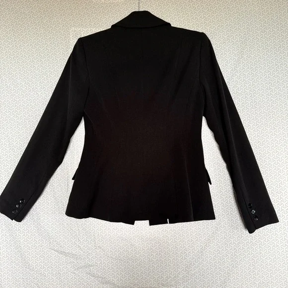 White House Black Market Black One Button Blazer Size 2 - Picture 5 of 9